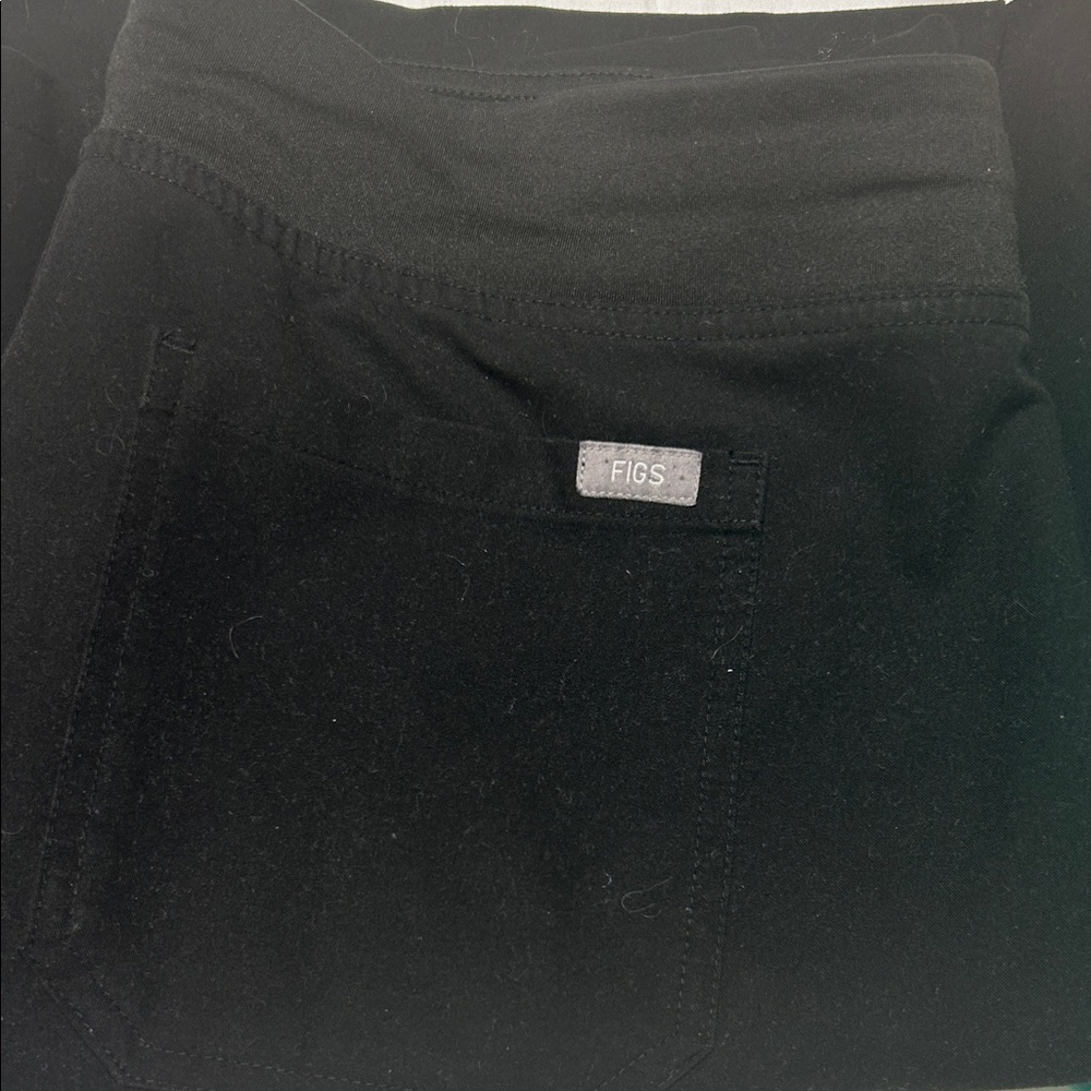 Figs Jet Black Medical Scrub Pants (no scrub tops)